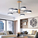 Modern Macaron Round Chandelier for Living Room