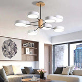 Modern Macaron Round Chandelier for Living Room