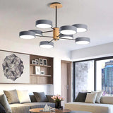 Modern Macaron Round Chandelier for Living Room