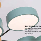 Modern Macaron Round Chandelier for Living Room