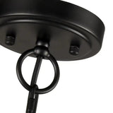 Black Curved Multi-Head Living Room Chandelier - Clowas