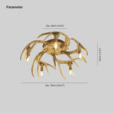 Faux Antler Wooden Multi-Light Vintage Chandelier - Clowas