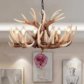 Faux Antler Vintage Candle Holder Chandelier - Clowas