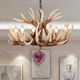 Faux Antler Vintage Candle Holder Chandelier - Clowas