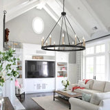 Multi-Head Candle Design Round Industrial Chandelier - Clowas