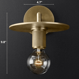 Contemporary Gold Iron Wall Light