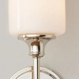 Minimalist Milky White Glass Bathroom Rated Lights