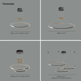 Single Ring Design Thin Wire Modern LED Pendant Light - Clowas