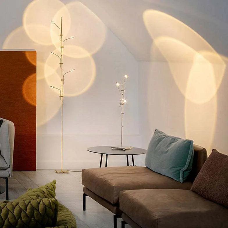 Slender Stand Floor Lamp with Shadow Decoration - Clowas