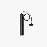 Slender Tubular Shape Modern Black Pendant Light - Clowas