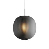 Smoky Gray Frosted Glass Pendant Light - Clowas