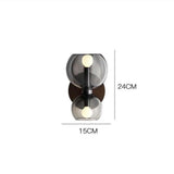 Nordic Creative Glass LED Up Down Wall Light for Bedroom