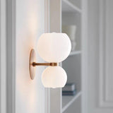 Nordic Creative Glass LED Up Down Wall Light for Bedroom
