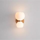 Nordic Creative Glass LED Up Down Wall Light for Bedroom