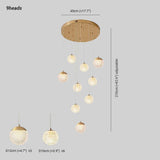 Spherical Multi-Head Luxury Hall Pendant Light - Clowas
