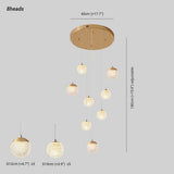 Spherical Multi-Head Luxury Hall Pendant Light - Clowas