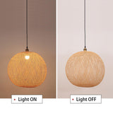 Contemporary Chinese Rattan Pendant Lighting For Staircase