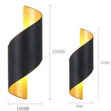 Spiral Aluminum Up and Down Lights - Clowas