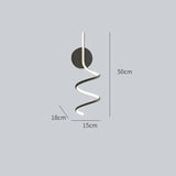 Spiral Led Modern Bedroom Wall Lights - Clowas
