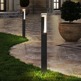 Outdoor Solar Aluminium Contemporary Bollard Lighting