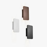 Minimalist Square Wall Light Fixture Metal for Bedroom, Anti-Glare