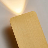 Minimalist Square Wall Light Fixture Metal for Bedroom, Anti-Glare