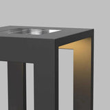 Square Frame black Outdoor Floor lamps - Clowas