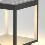 Square Framework Solar Modern Outdoor Pillar Lights - Clowas