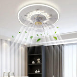 Star Decoration Modern White Ceiling Fan With Light - Clowas