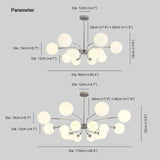 Star Diffusion Modern for Living Room Chandelier - Clowas