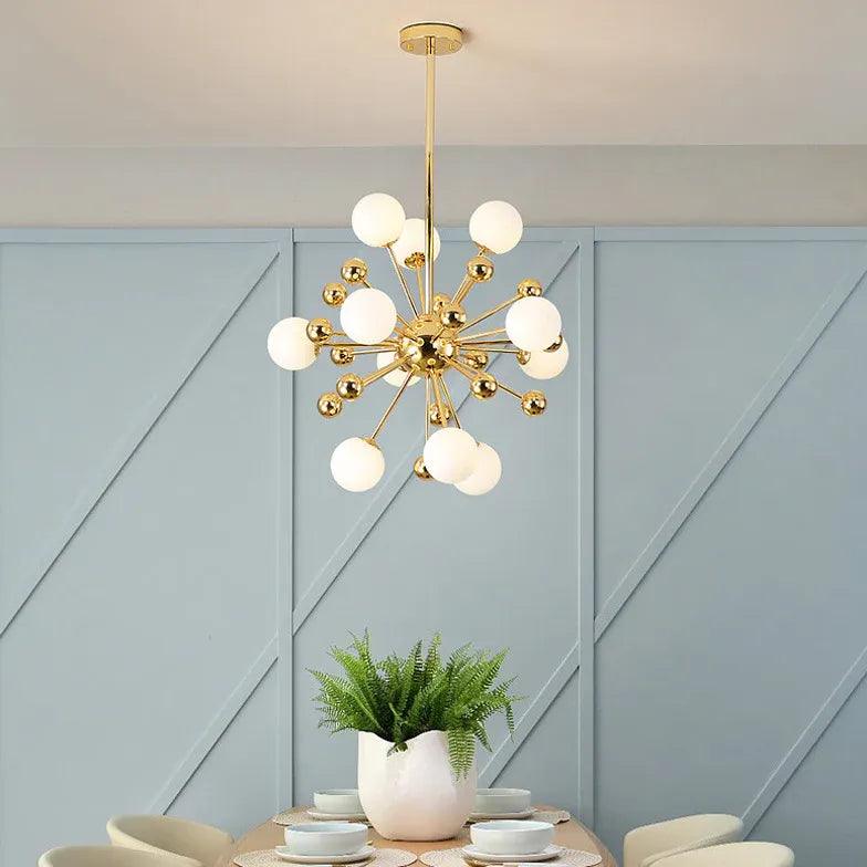 Star Radiation Modern Gold Chandelier - Clowas