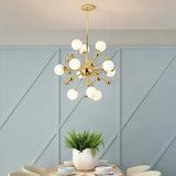 Star Radiation Modern Gold Chandelier - Clowas