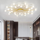 Contemporary Glass Ball Ceiling Light for Bedroom