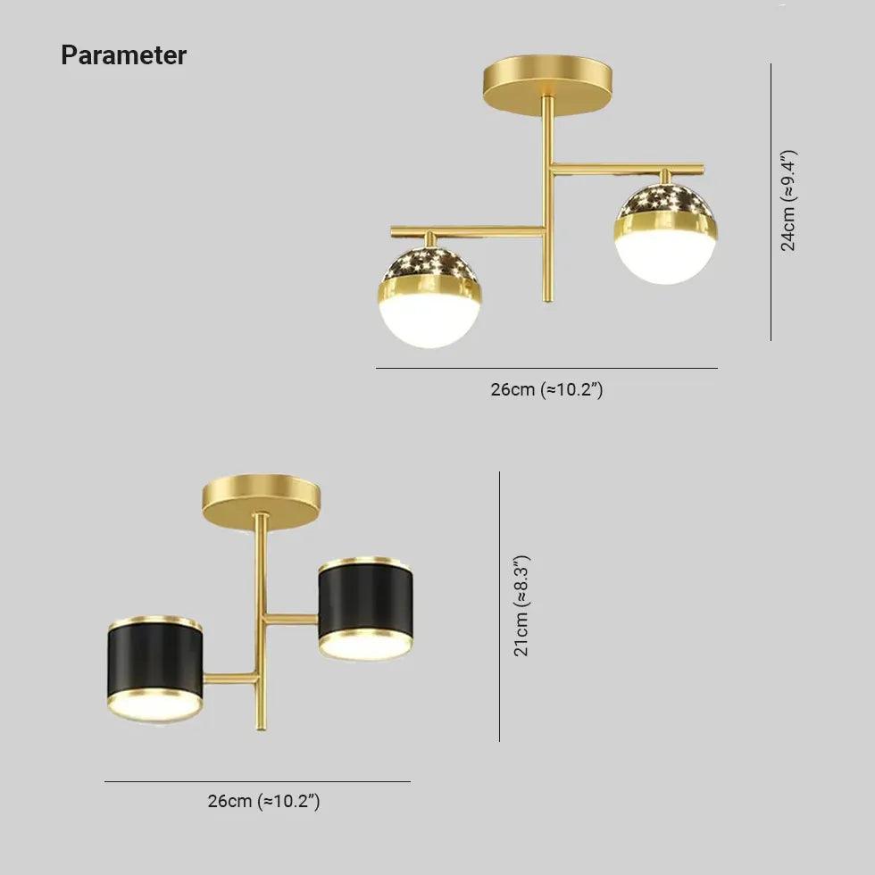 Starlight Corridor Modern Flush Ceiling Lights - Clowas