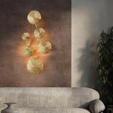 Statement Wall Lights for Living Room Gold - Clowas