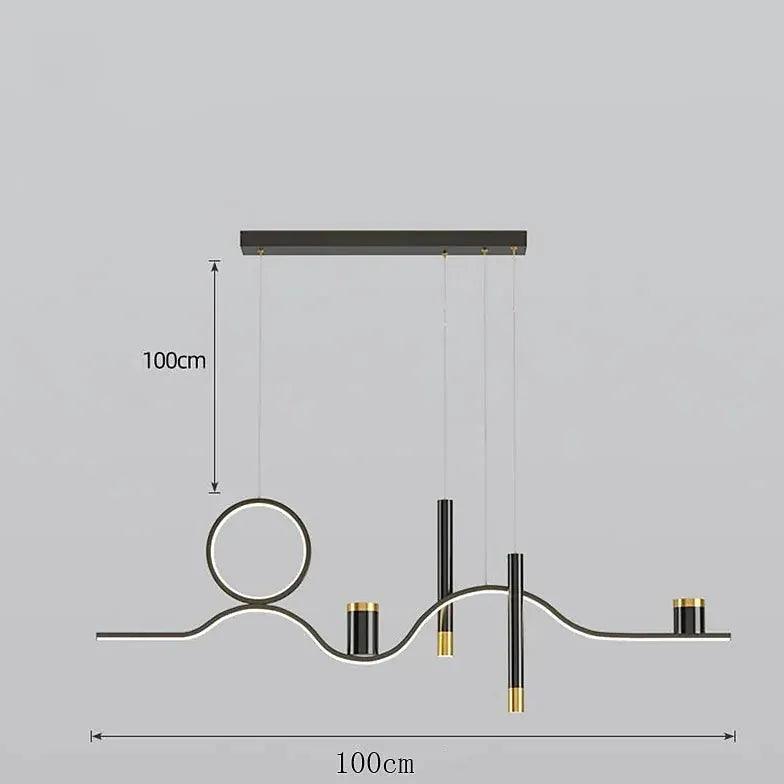 Streamline Creativity Black LED Pendant Light - Clowas