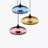 Streamlined Vintage Colored Glass Pendant Light - Clowas