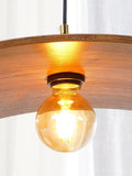 Streamlined Waves Vintage Wooden Pendant Light - Clowas