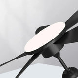 Streamlined White Modern Living Room Fan Light - Clowas