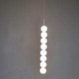 String of Pearls White Modern Pendant Light - Clowas
