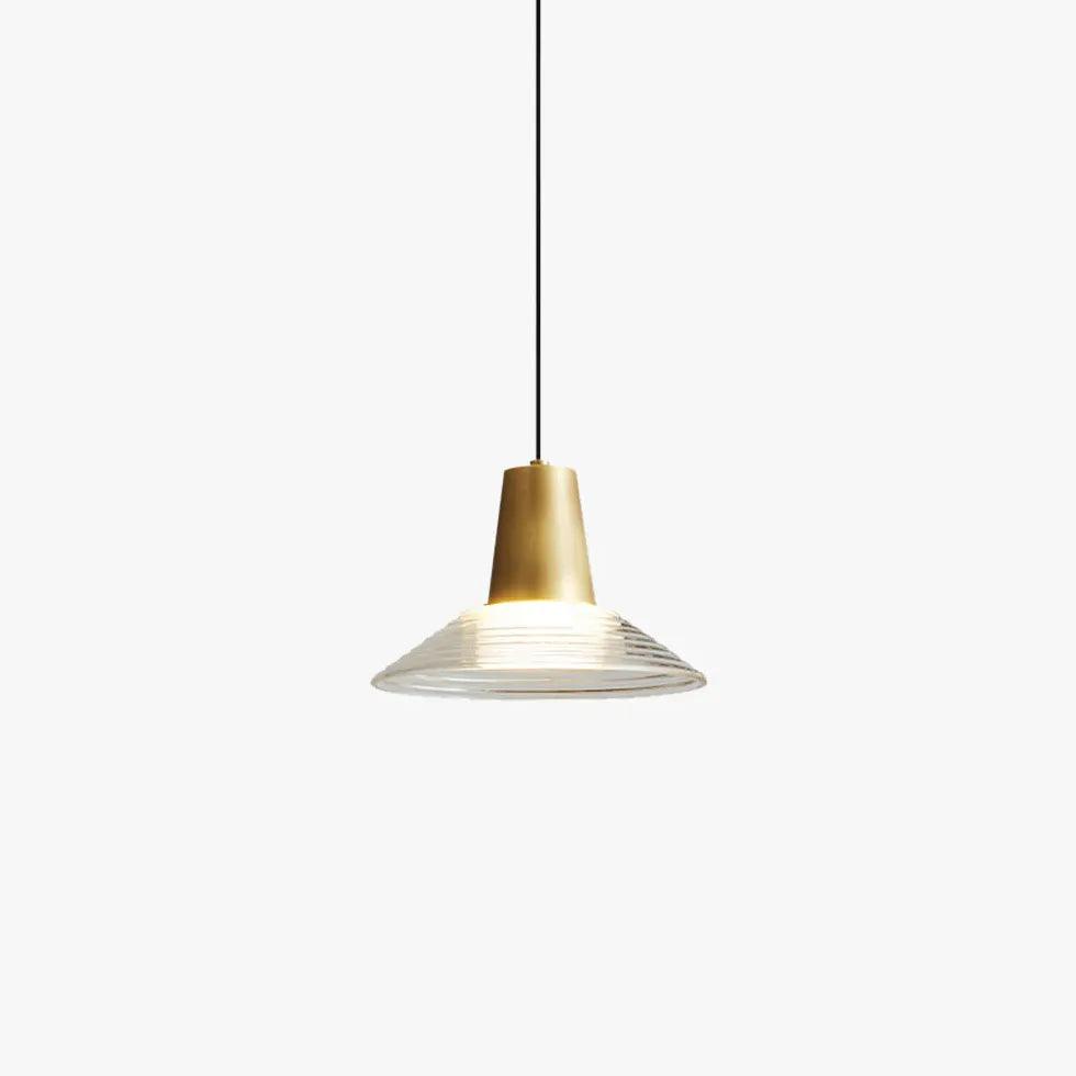 Striped Speaker Glass Industrial Pendant Light - Clowas