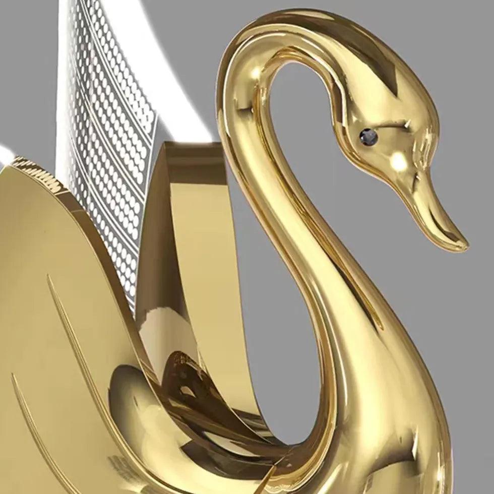 Swan Modern Gold Plug in Wall Lights - Clowas