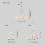 Tapered Chain Living Room LED Chandelier - Clowas