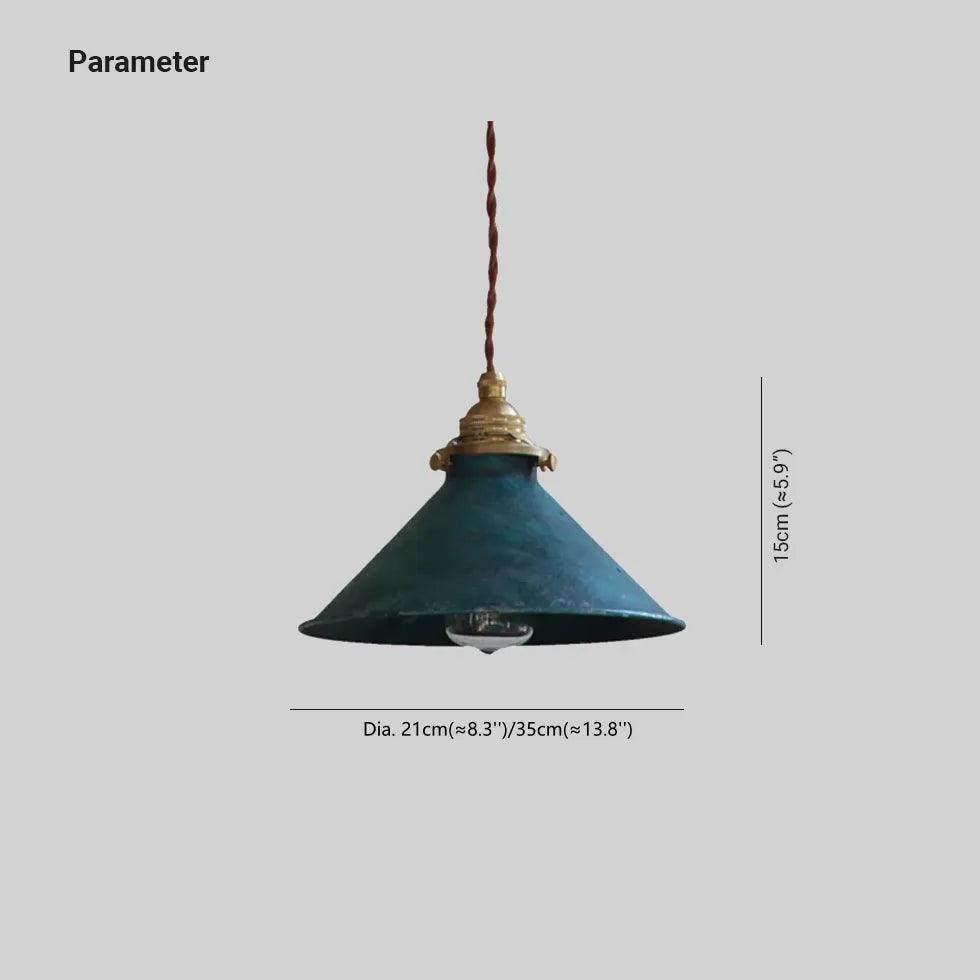 Textured Glass Lampshade Vintage Pendant Light - Clowas