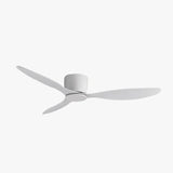 Three-Blade White Kitchen Modern Ceiling Fan Light - Clowas