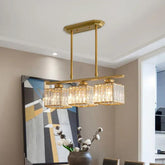 Three-Head Cube Crystal Modern Pendant Light - Clowas