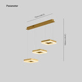 Modern Square Multi Pendant Lighting For Dining Room