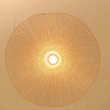 Tone Wave Rattan Vintage Pendant Light - Clowas