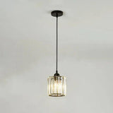 Transparent Cylindrical Glass Pendant Light - Clowas