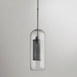 Clear Glass Ball Pendant Light for Dining Room